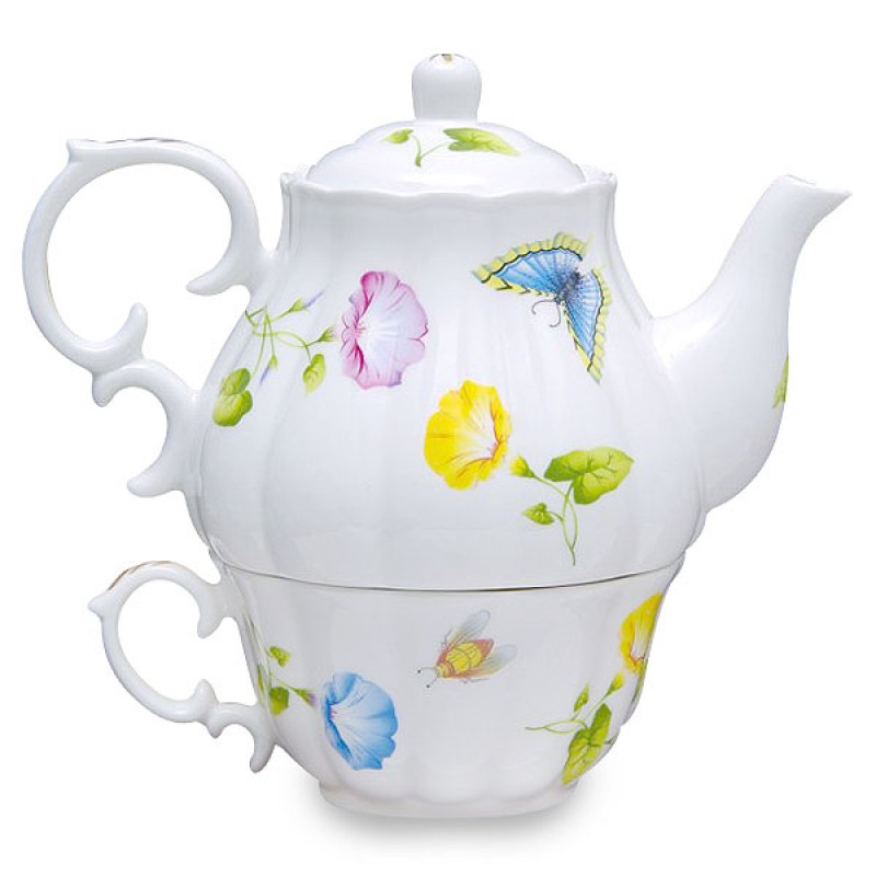 Karly's Butterflies 3 Piece Tea For One