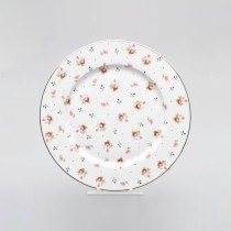 Rose Bud Round 7.5in Salad Plates, Set of 4