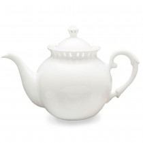 White Heirloom Teapot