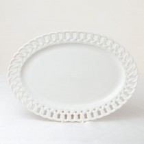 White Heirloom Oval Platter