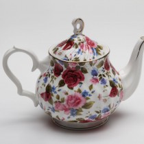 Red Rose Chintz 11 Piece Teaset