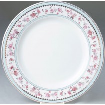 Blue Rose/Pink 10.5-in Dinner Plates, Set of 4.