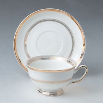 Pure Grace Teacups and Saucers, Set of 4 