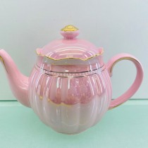 Pink Luster Gold  Coffee/Teapot