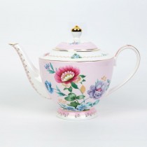 Pink Floral Garden Teapot
