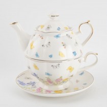 Butterfly Tulip Tea For One set