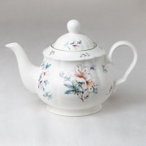White Magnolia Teapot