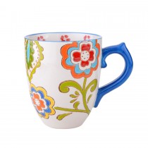 Cashew Floral Hand Crafted Mugs, Set of 4