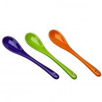 Purple/Orange/Green Solid Color 12 Piece Teaspoon Set