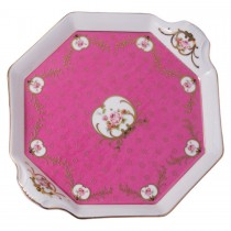 Victorian Pink Rose Octagonal Serving Tray