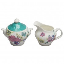 Bali Turq Sugar and Creamer Set