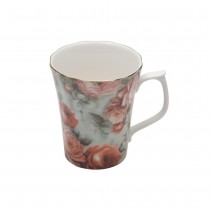 Victorian Ramble Rose Tea Mugs, Set of 4