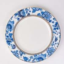 Bone China Blue Danube Dinner Plate, Set of 2