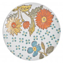 Yellow Daidy Hand Painted/Crafted Salad Plates, Set of 4