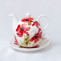 Poppy  Bloom 4 Piece Tea for One