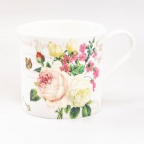 Liz Garden Pink Mugs, Set of 4
