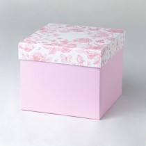 Square Hat Gift Box for Tea for one or Single Tea Cup Saucer
