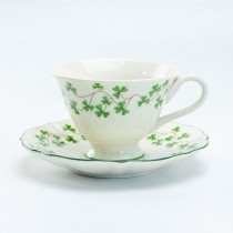 Clover Vine Tea/coffee Cup Saucer, Set of 4