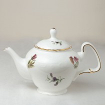 Bone China Anna Garden Embossed Teapot