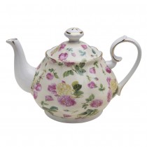 Rose Chintz Bouque Yellow Teapot